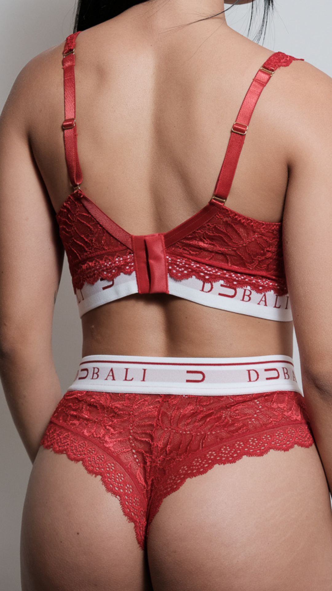 Conjunto Soutache Sutiã e Calcinha Renda Lingerie Vermelho Feminino