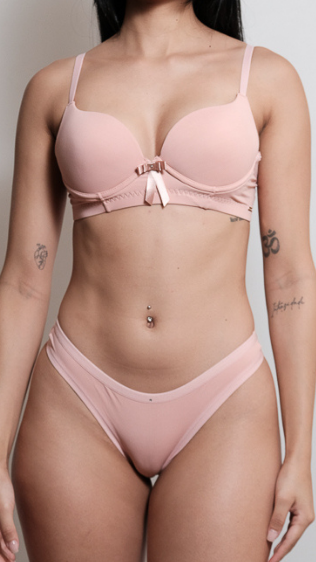 Conjunto Sutiã e Calcinha Biquini Dubali Básico Rose Feminino