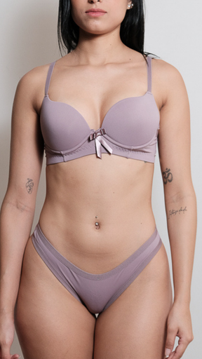 Conjunto Sutiã e Calcinha Biquini Dubali Básico Satin Feminino